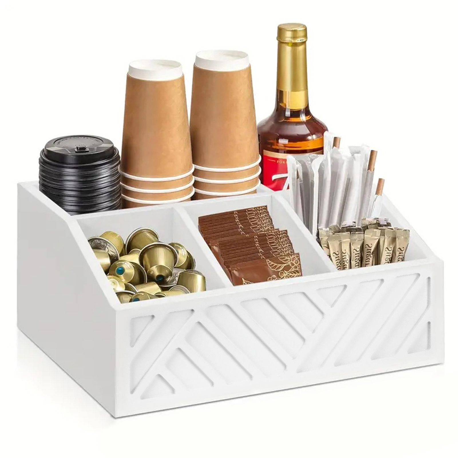 Kitchen Baking Tray Storage - Coffee Bag Storage Box Wooden Tea