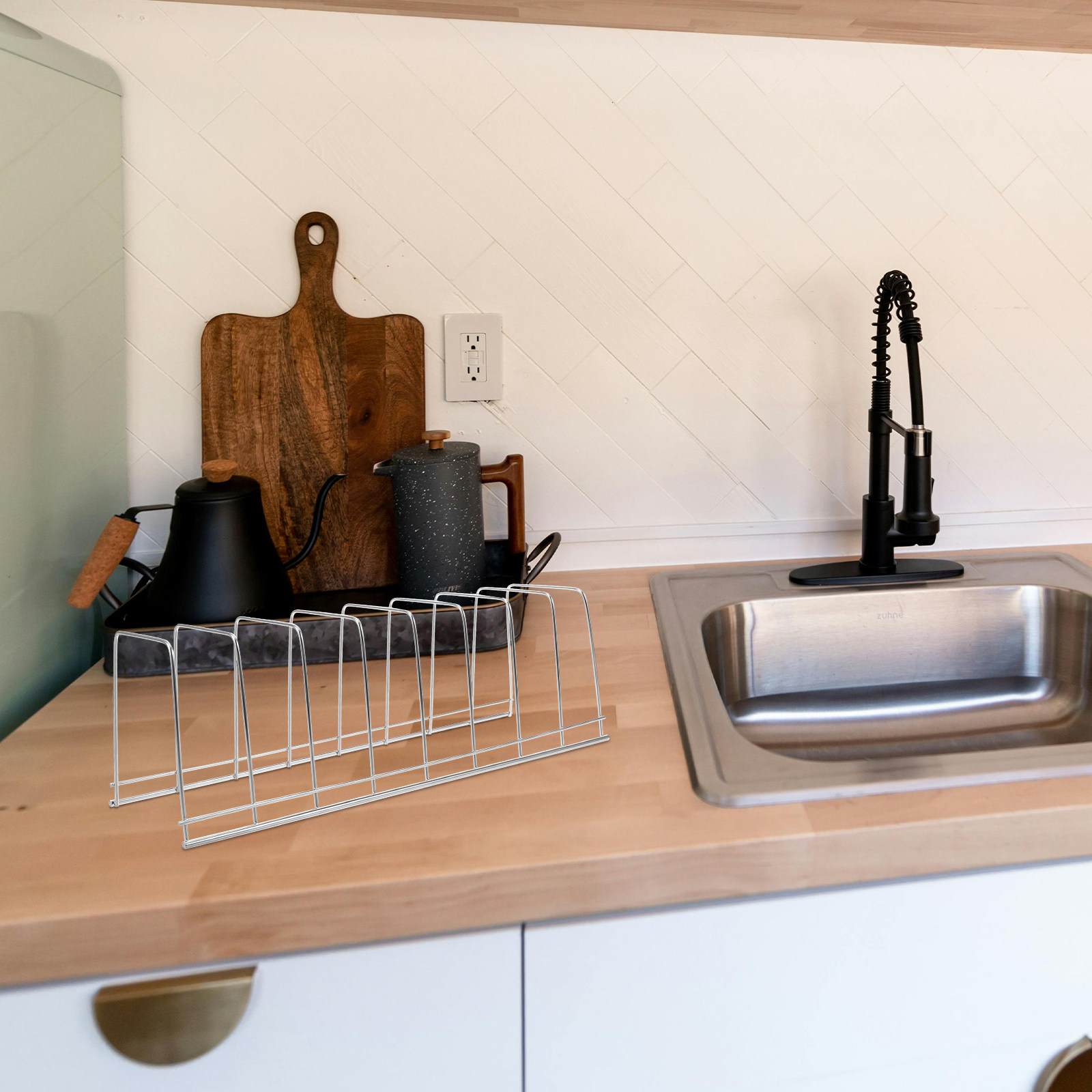 Kitchen Baking Tray Storage - Premium Stainless Steel Dish Drainer Rack