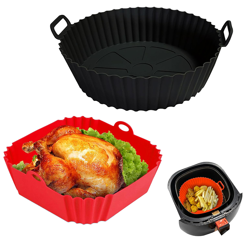 Kitchen Baking Gadgets - Air Fryer Silicone Liners Pot Cooking