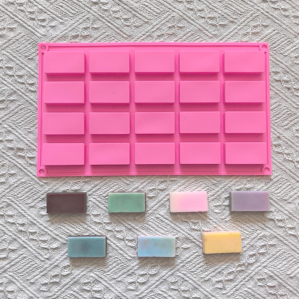 Kitchen Baking Molds - 1pc 20 cavity rectangular silicone mold,