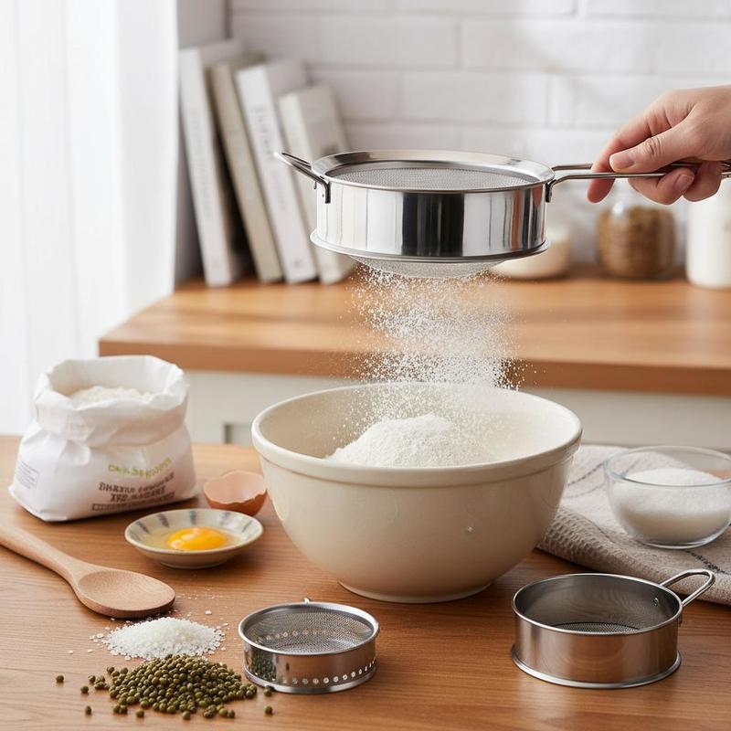 Kitchen Baker - Fine Mesh Flour Sifter 12.6 Inch