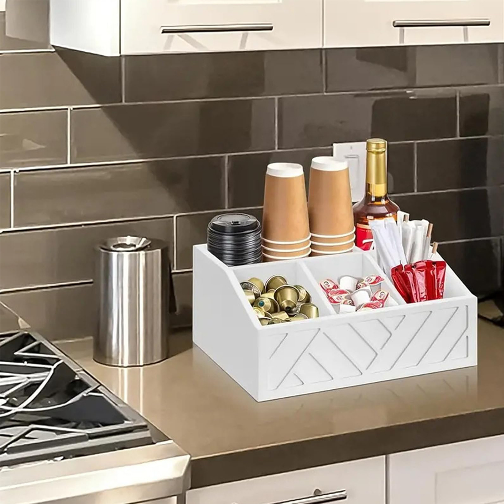 Coffee Bag Storage Box Wooden  - Kitchen Baking Tray Storage reseña y precio