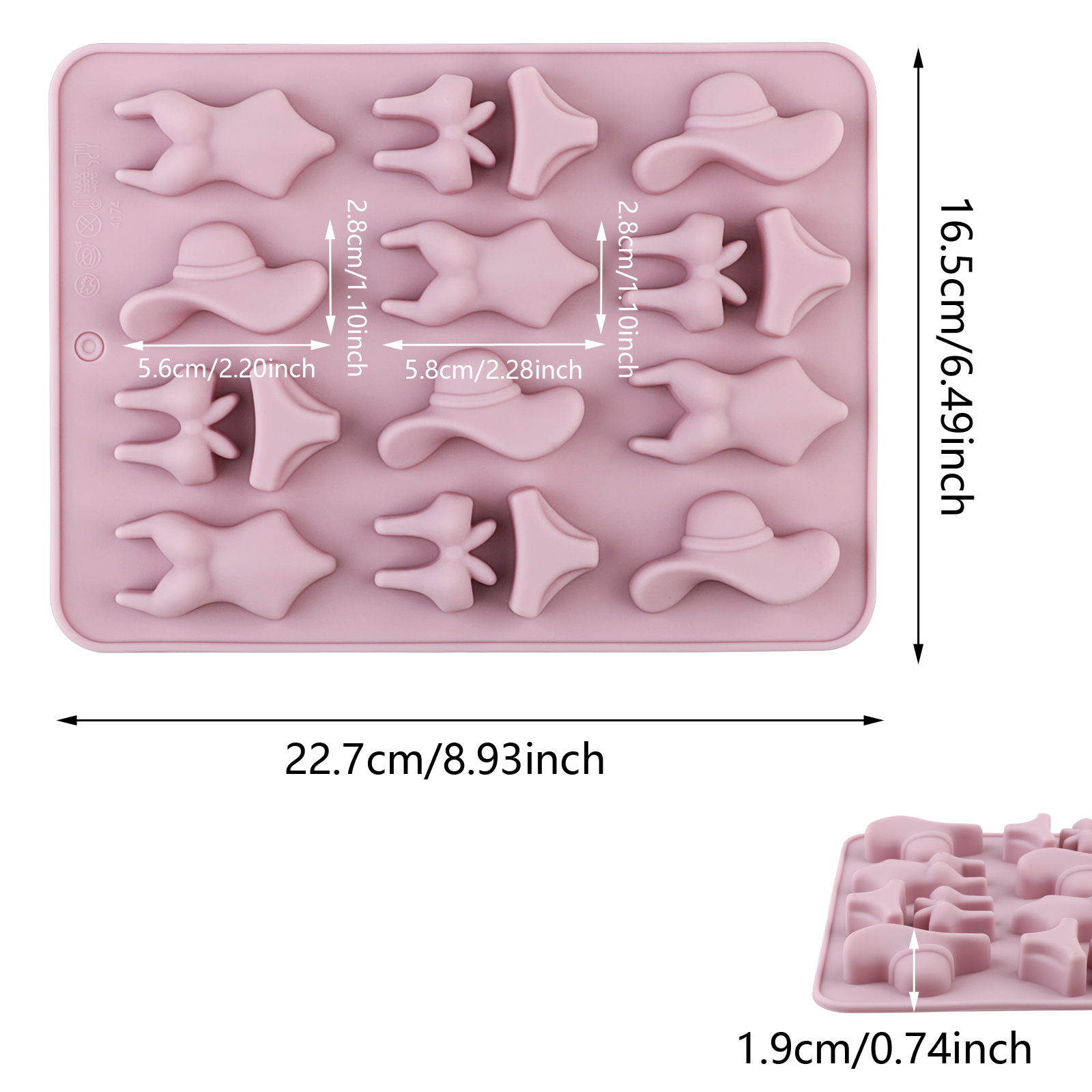 A Summer-Themed Beach Bikini M - Kitchen Baking Molds reseña y precio