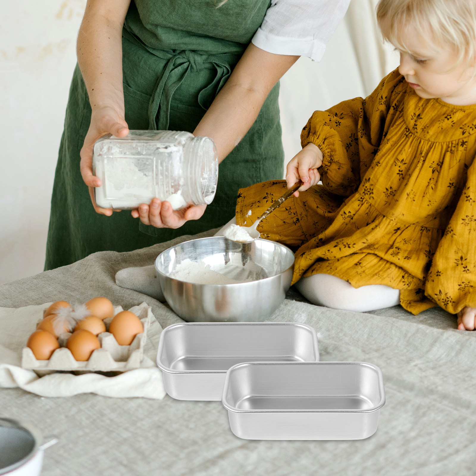6pcs Square Cake Mold Baking T - Kitchen Baking Supplies reseña y precio