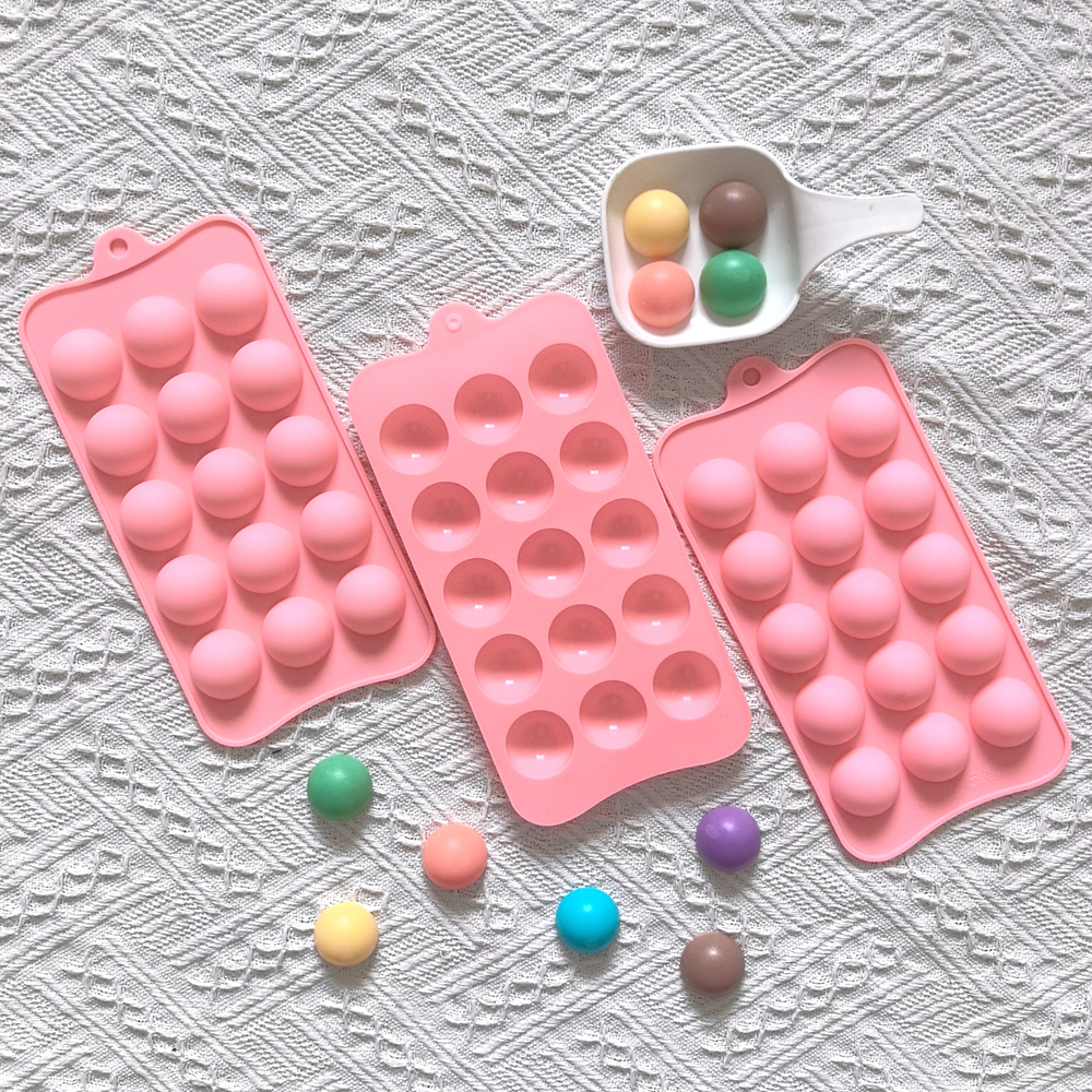 15 cavity semi-circular chocol - Kitchen Baking Molds reseña y precio
