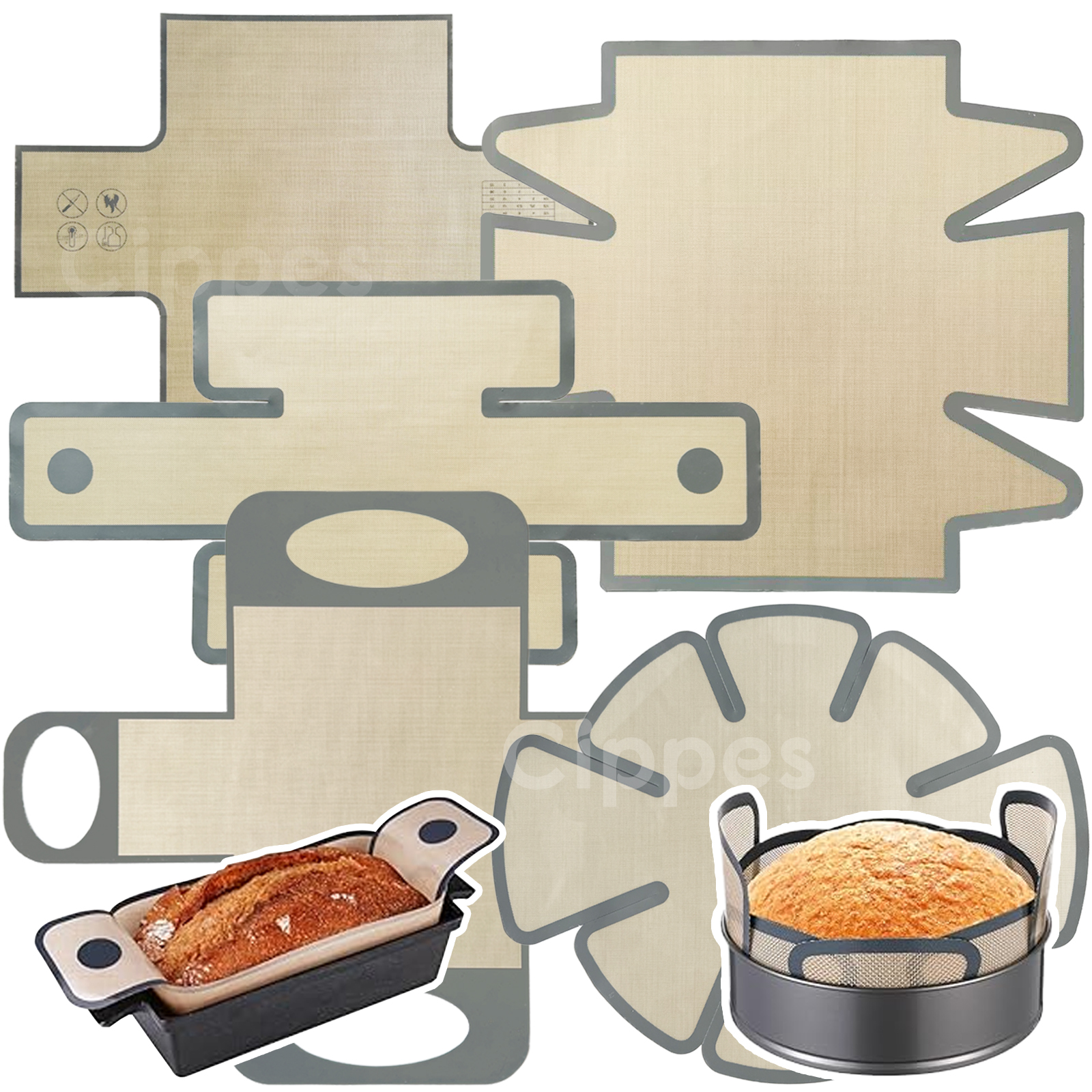 Silicone Bread Loaf Pan Liners - Kitchen And Baking Equipment reseña y precio