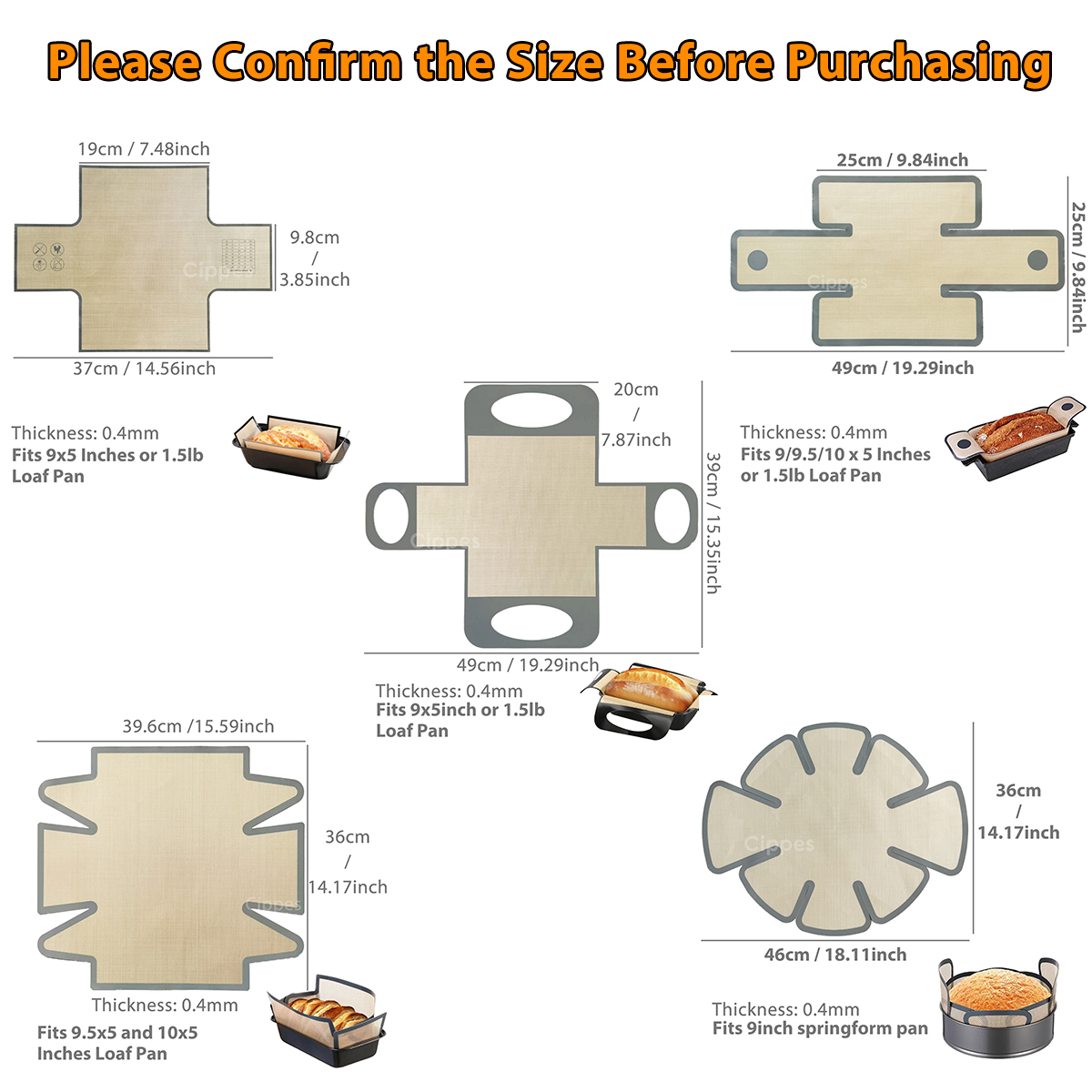 Silicone Bread Loaf Pan Liners - Kitchen And Baking Equipment reseña y precio