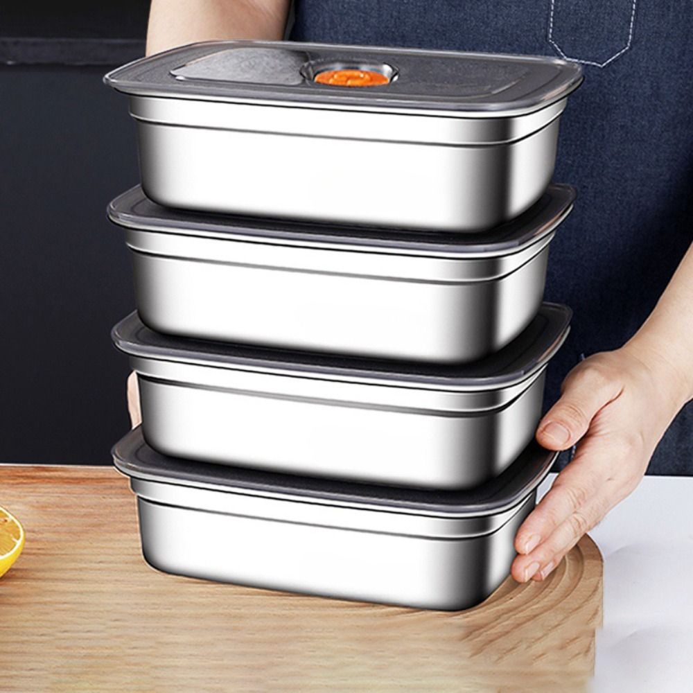 Portable Stainless Steel Prese - Kitchen Baking Tray Storage reseña y precio