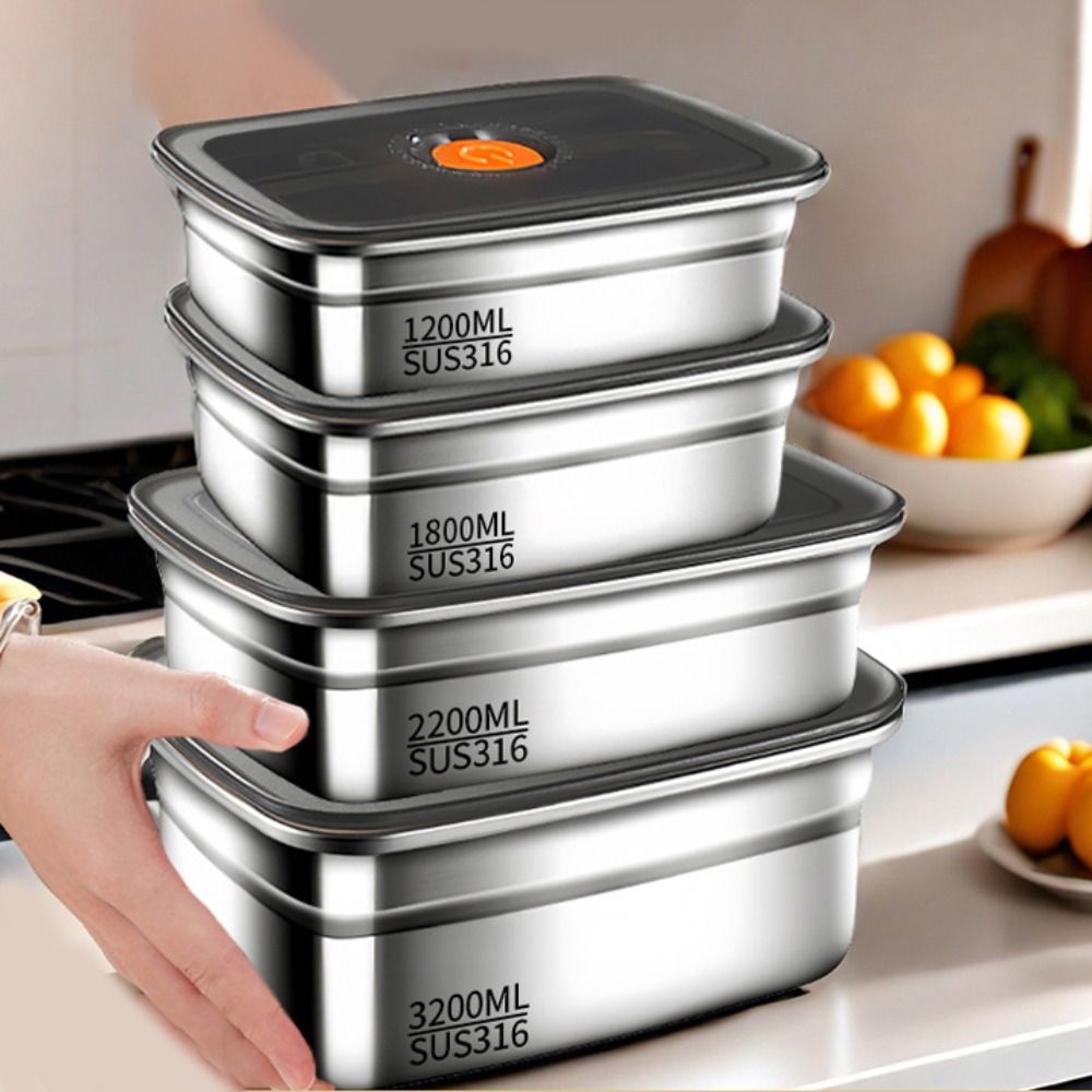 Portable Stainless Steel Prese - Kitchen Baking Tray Storage reseña y precio