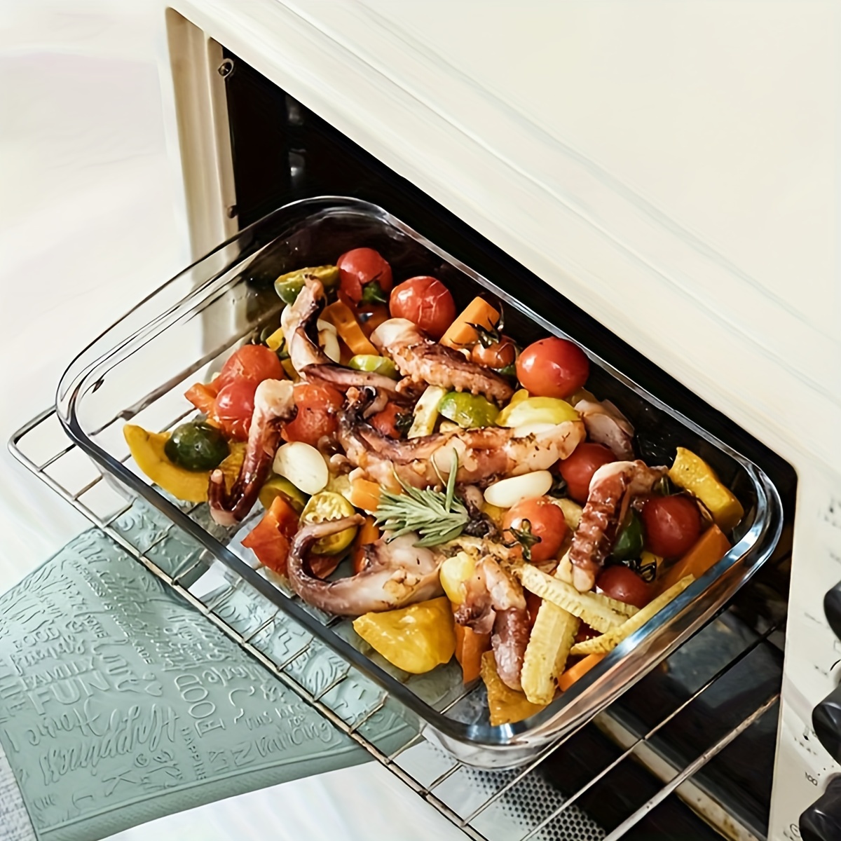 Glass Bakeware Platter, Oven-S - Kitchen Essentials Baking Tray reseña y precio