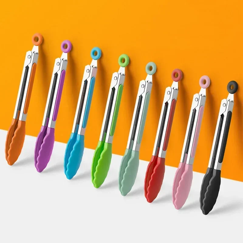 7 Inch Non-Slip Food Tongs Cre - Kitchen Q reseña y precio