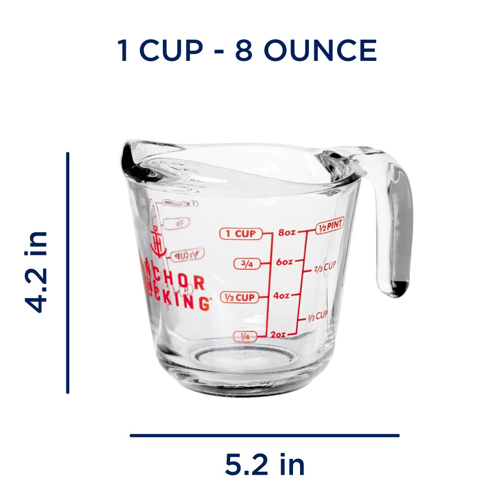 2-Pack Glass Measuring Cups Se - Kitchen And Baking reseña y precio