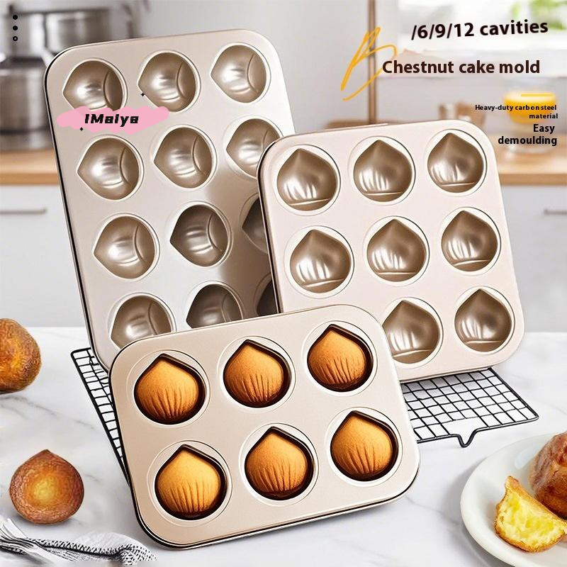 6/9/12 Cavity Chestnut Shaped  - Kitchen Essentials Baking Tray reseña y precio