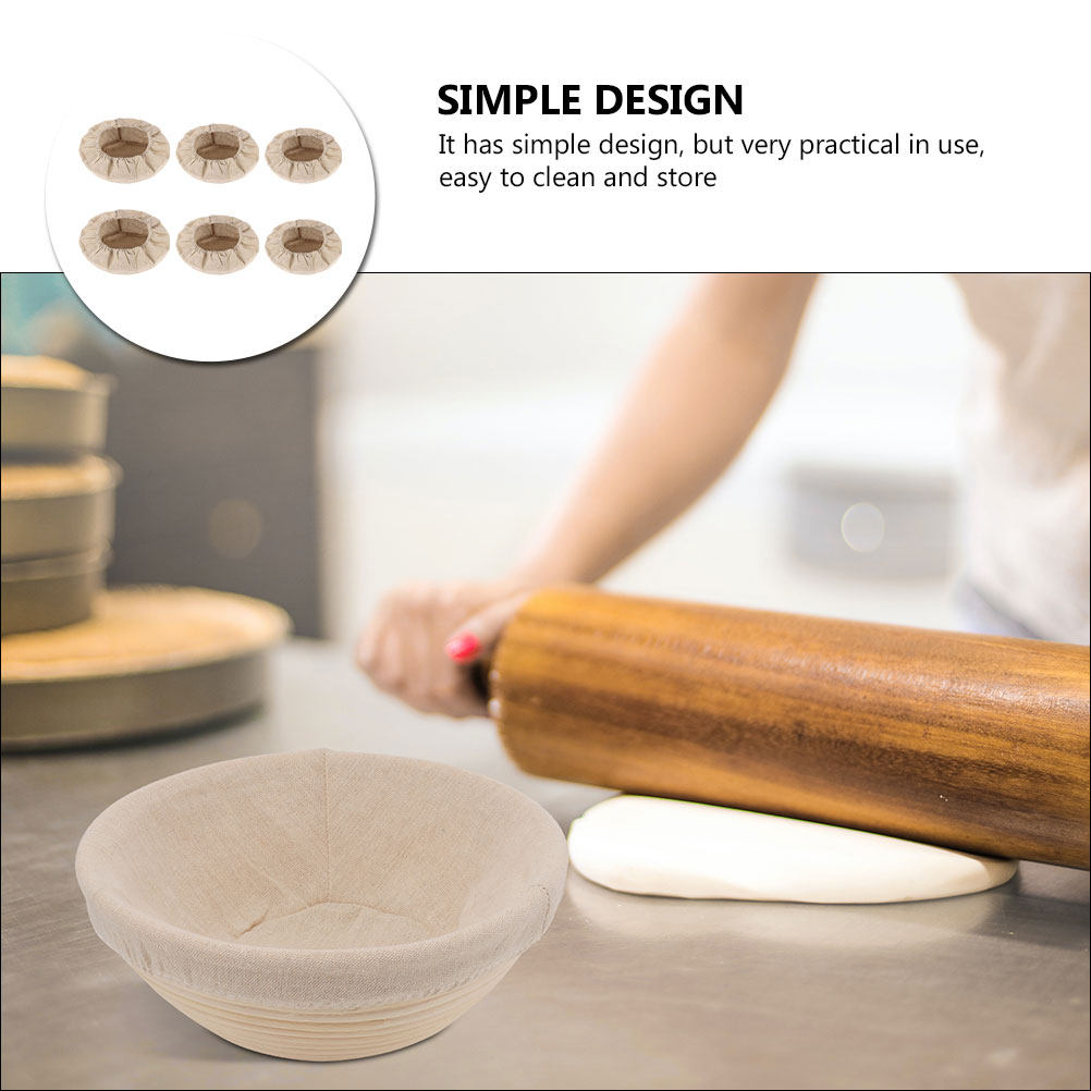 6Pcs Bread Basket Liners Cotto - Kitchen Baking Supplies reseña y precio