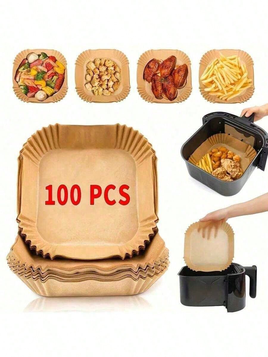 Square Disposable Air Fryer Li - Kitchen Essentials Baking Tray reseña y precio