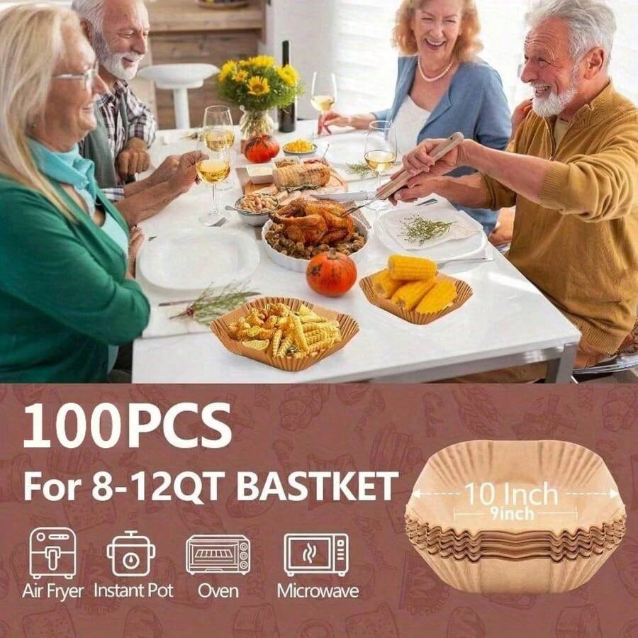Square Disposable Air Fryer Li - Kitchen Essentials Baking Tray reseña y precio