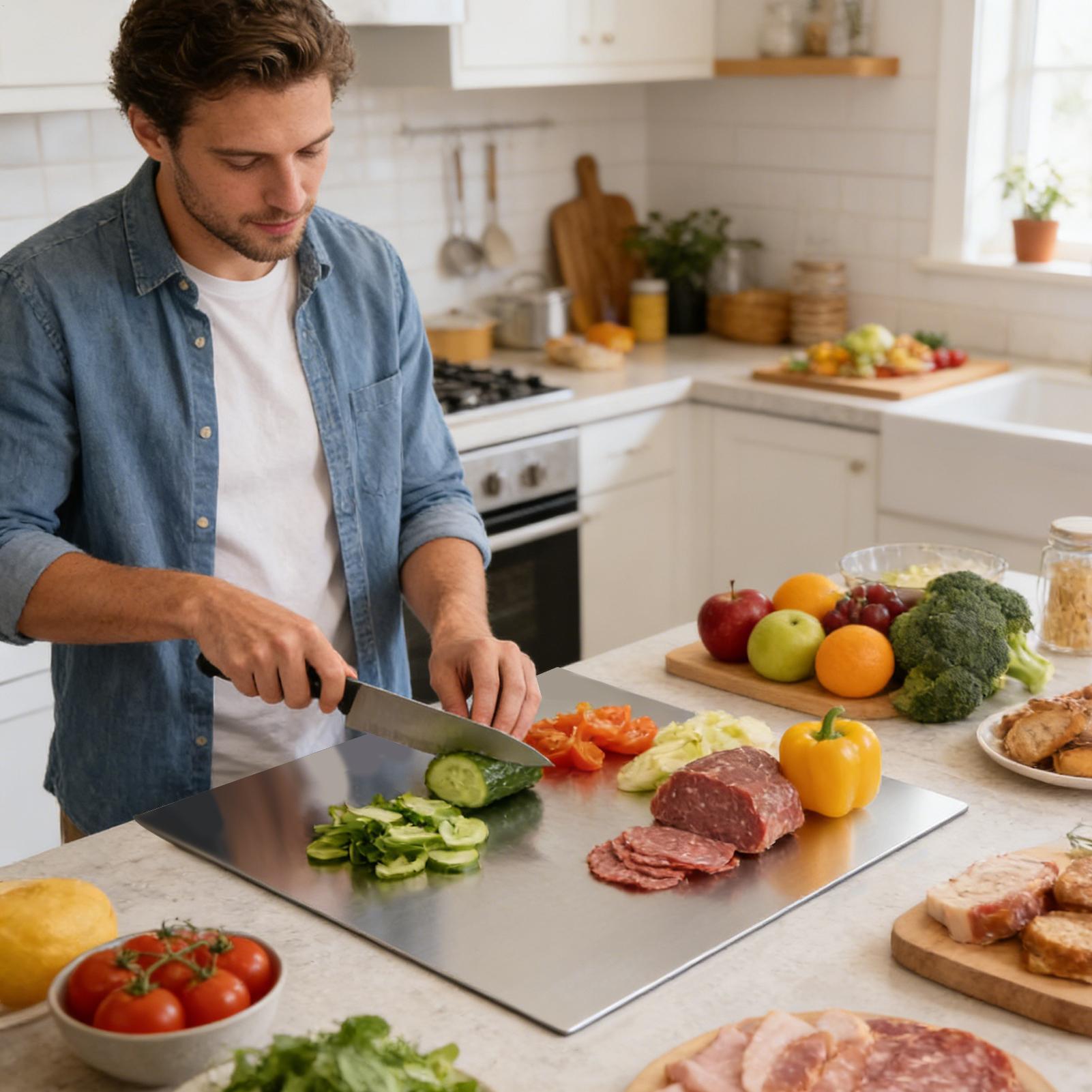 Stainless Steel Cutting Board  - Kitchen And Baking reseña y precio