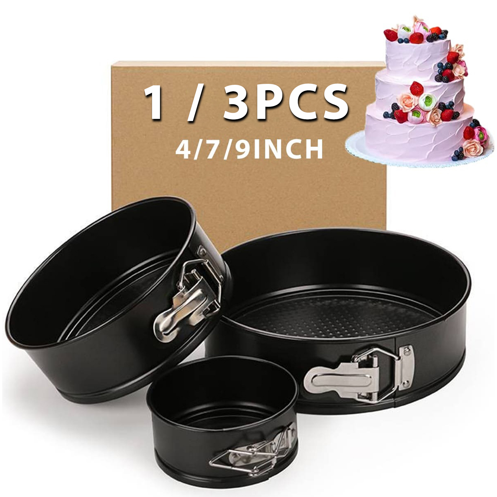 1PC, 3PCS Cake Pan Set, Round  - Kitchen And Baking Equipment reseña y precio