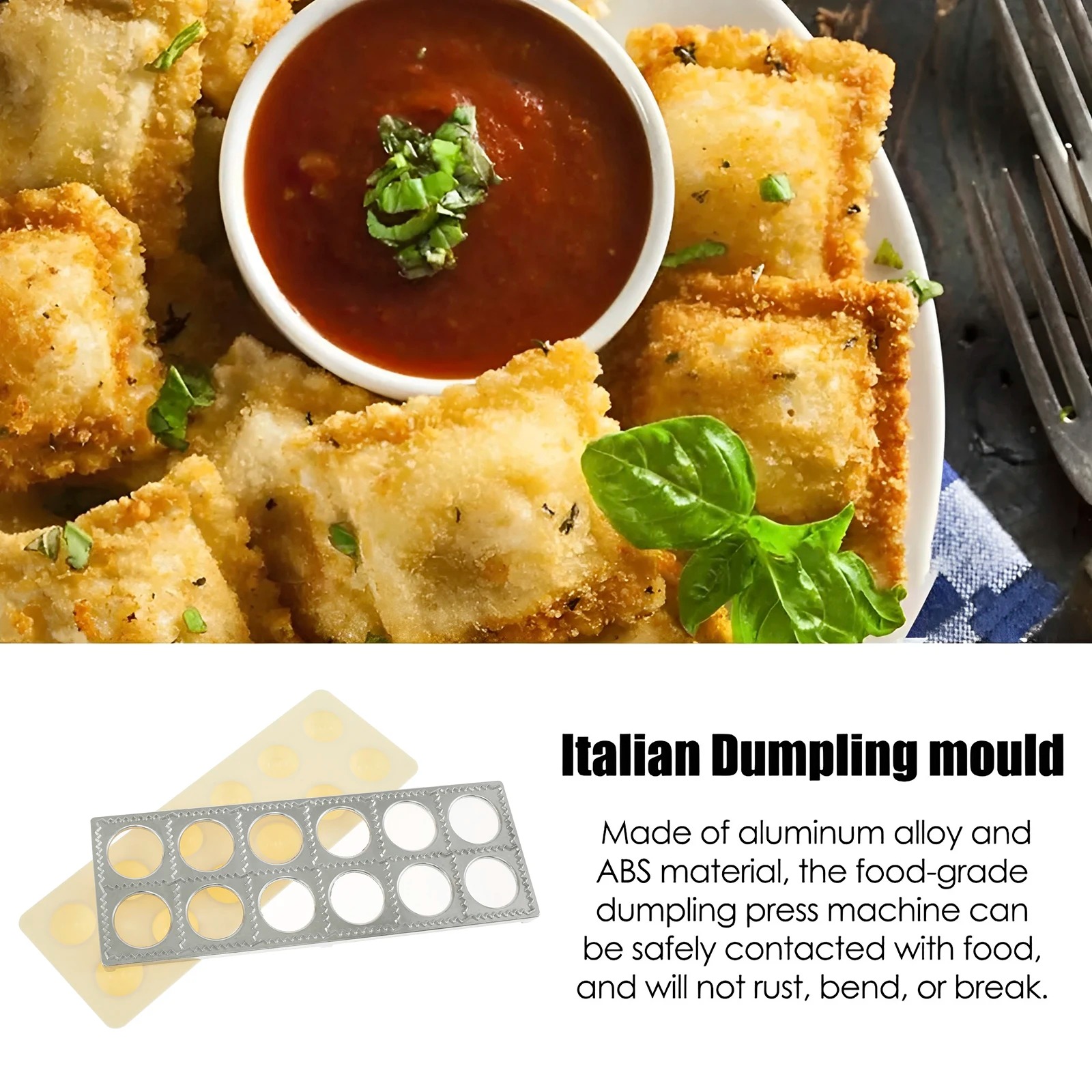 Dumpling Mold 12 Holes Ravioli - Kitchen Q reseña y precio