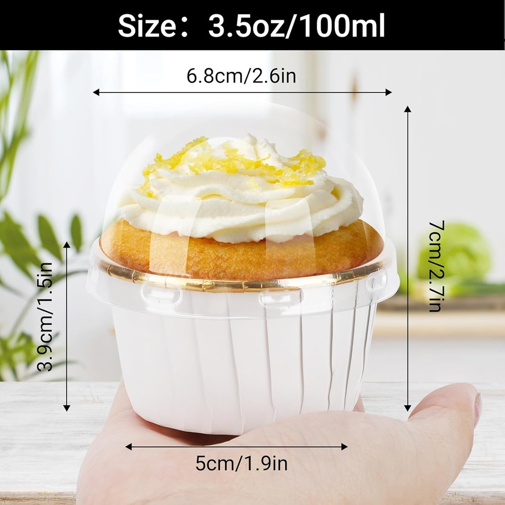 50 pcs Muffins Cup Paper Cupca - Kitchen Baking Supplies reseña y precio