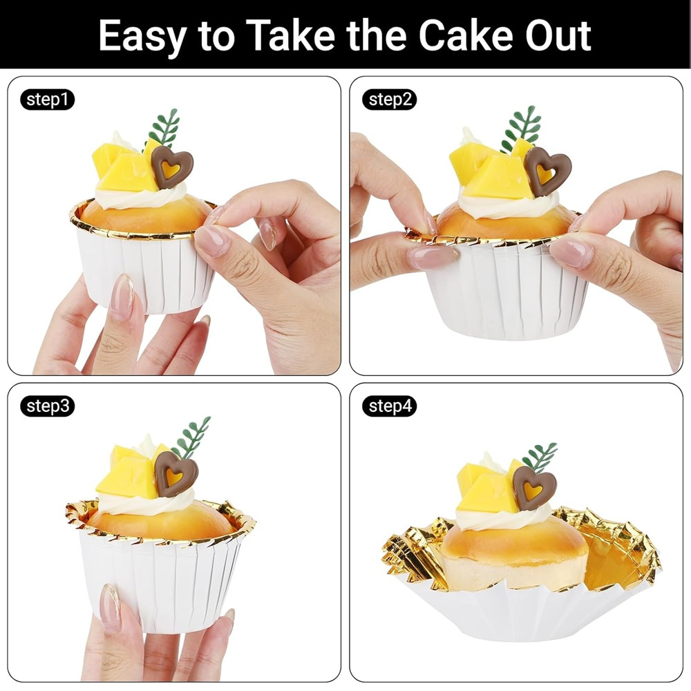 50 pcs Muffins Cup Paper Cupca - Kitchen Baking Supplies reseña y precio