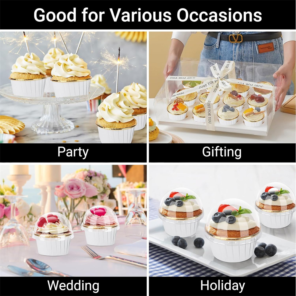 50 pcs Muffins Cup Paper Cupca - Kitchen Baking Supplies reseña y precio