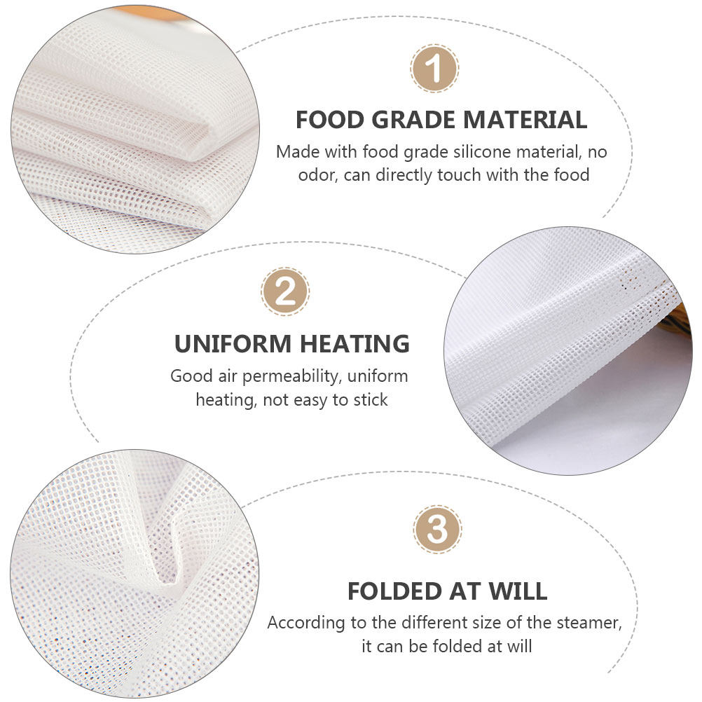 2Pcs Silicone Steamer Cloth No - Kitchen Baking Supplies reseña y precio