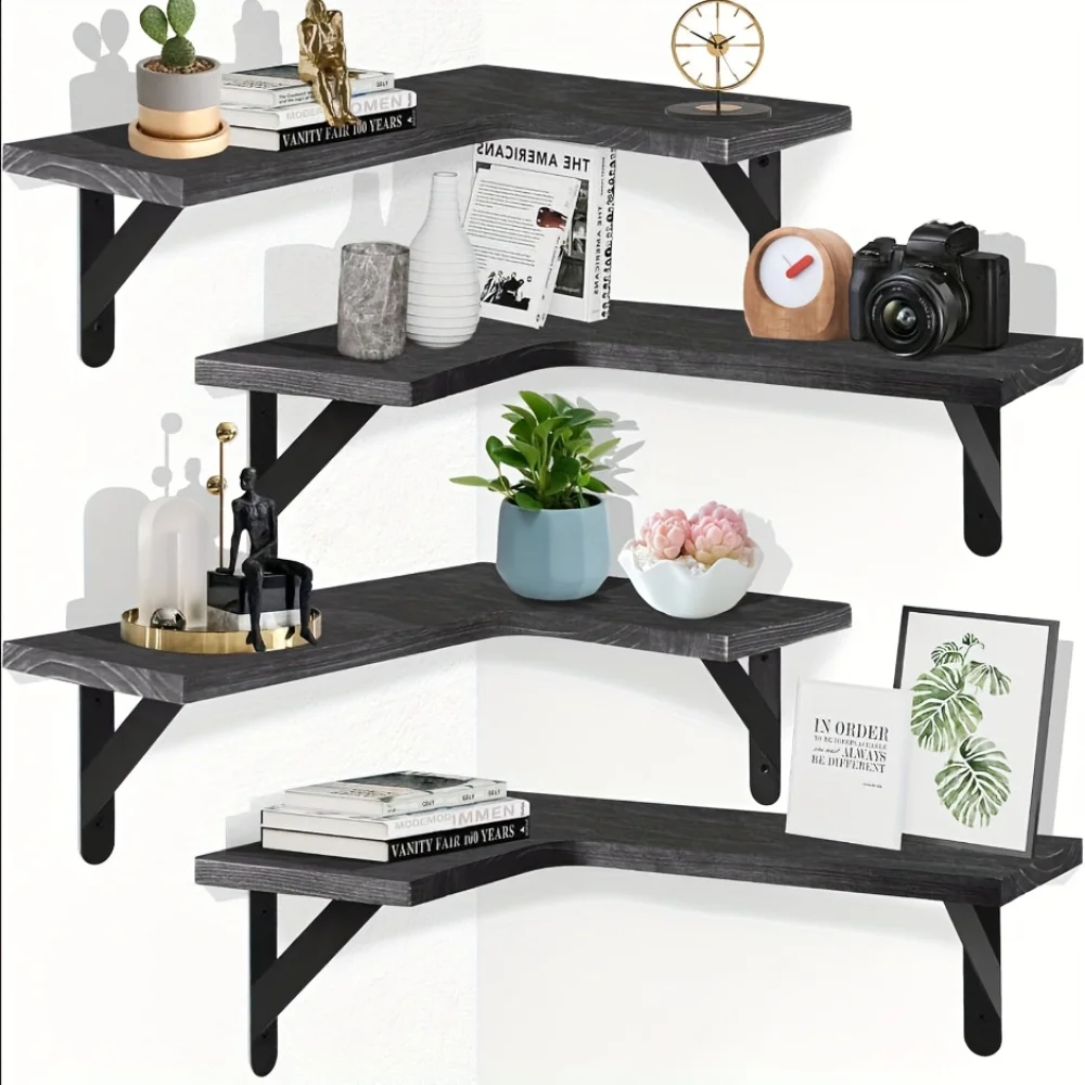 Natural Wood Grain Floating Sh - Kitchen Q reseña y precio