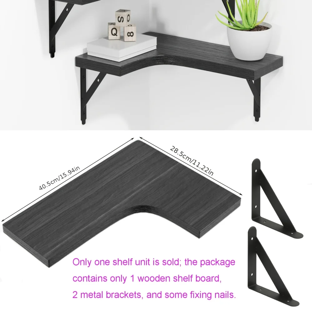 Natural Wood Grain Floating Sh - Kitchen Q reseña y precio