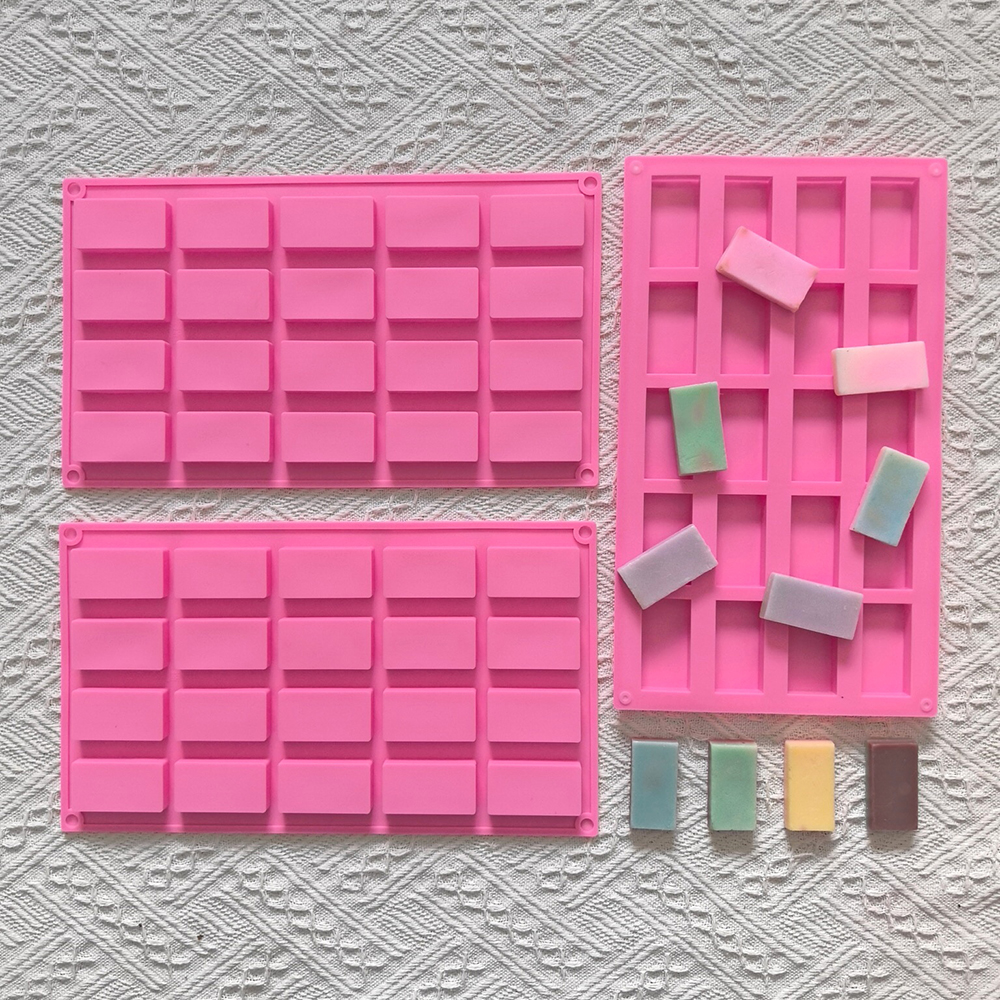 1pc 20 cavity rectangular sili - Kitchen Baking Molds reseña y precio