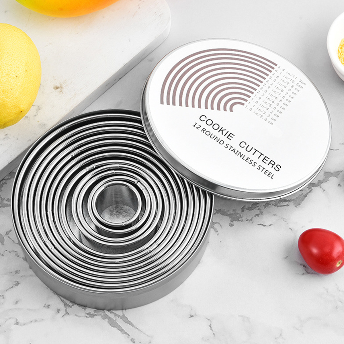 12PCS Stainless steel mousse r - Kitchen And Baking Equipment reseña y precio