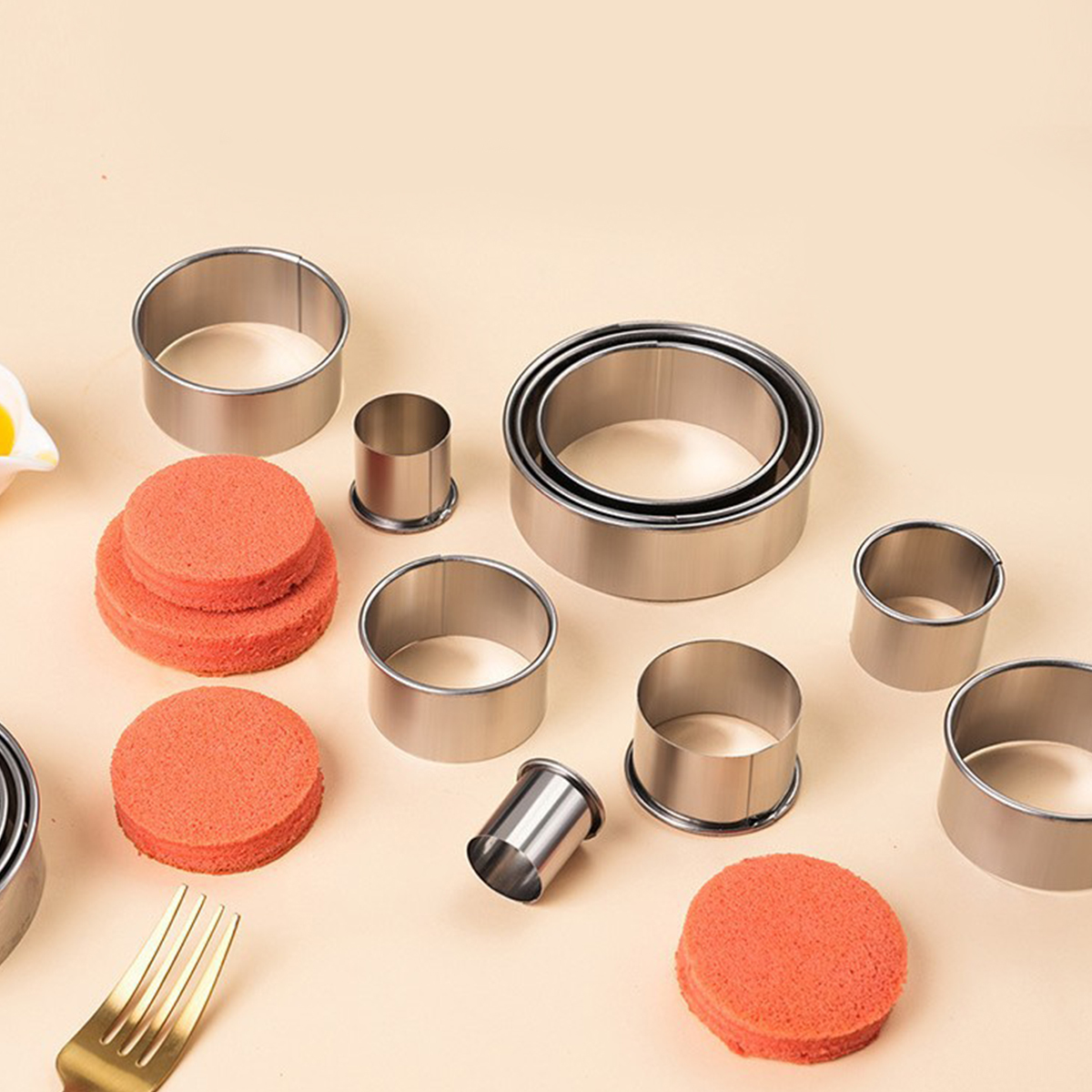 12PCS Stainless steel mousse r - Kitchen And Baking Equipment reseña y precio