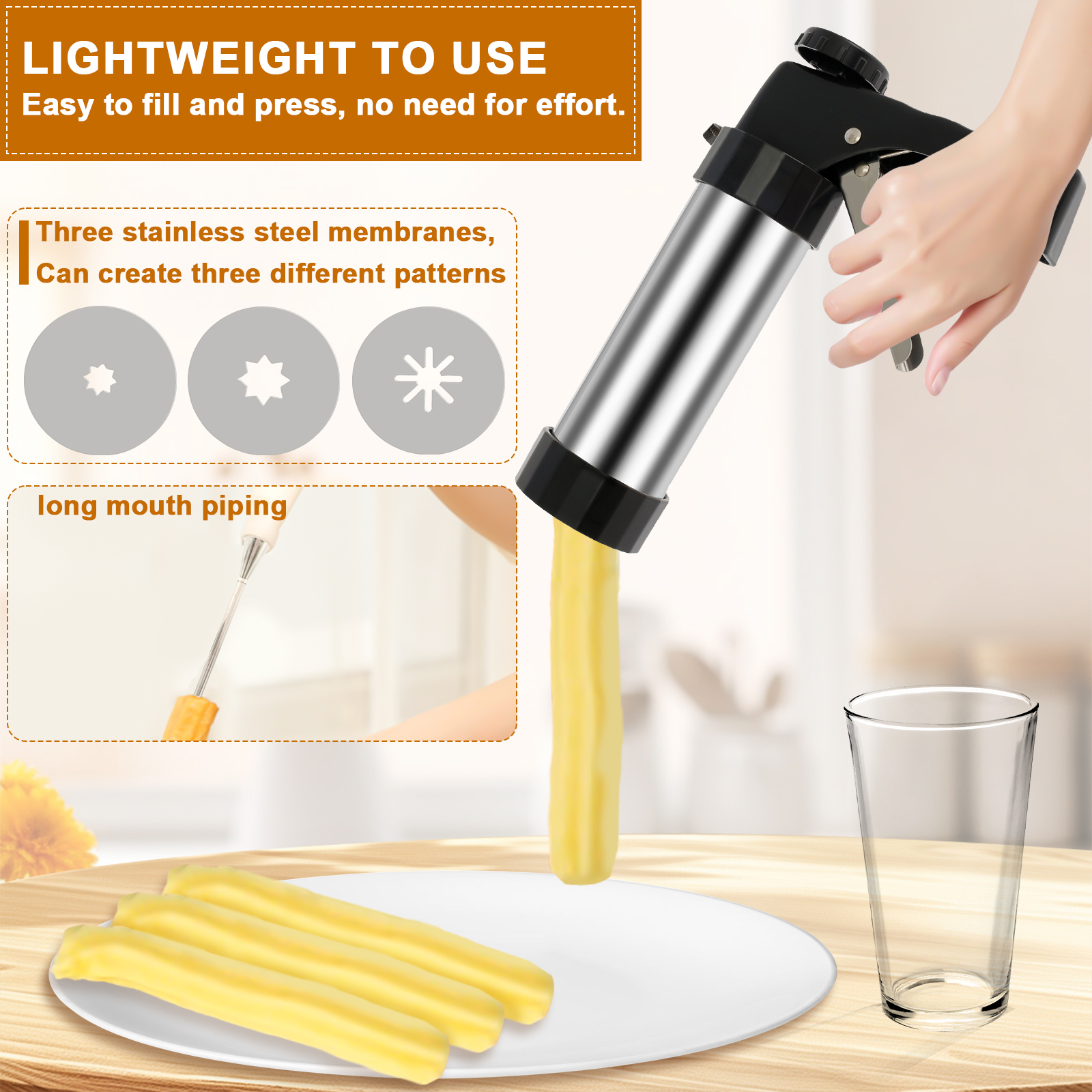 Churrera Churro Maker Machine  - Kitchen Baking Gadgets reseña y precio