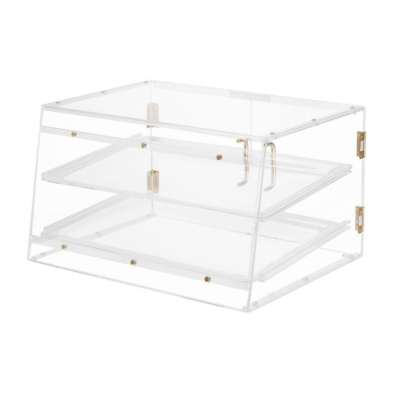 Bakery Display Case, 2-Tier Co - Kitchen Baking Cabinet reseña y precio