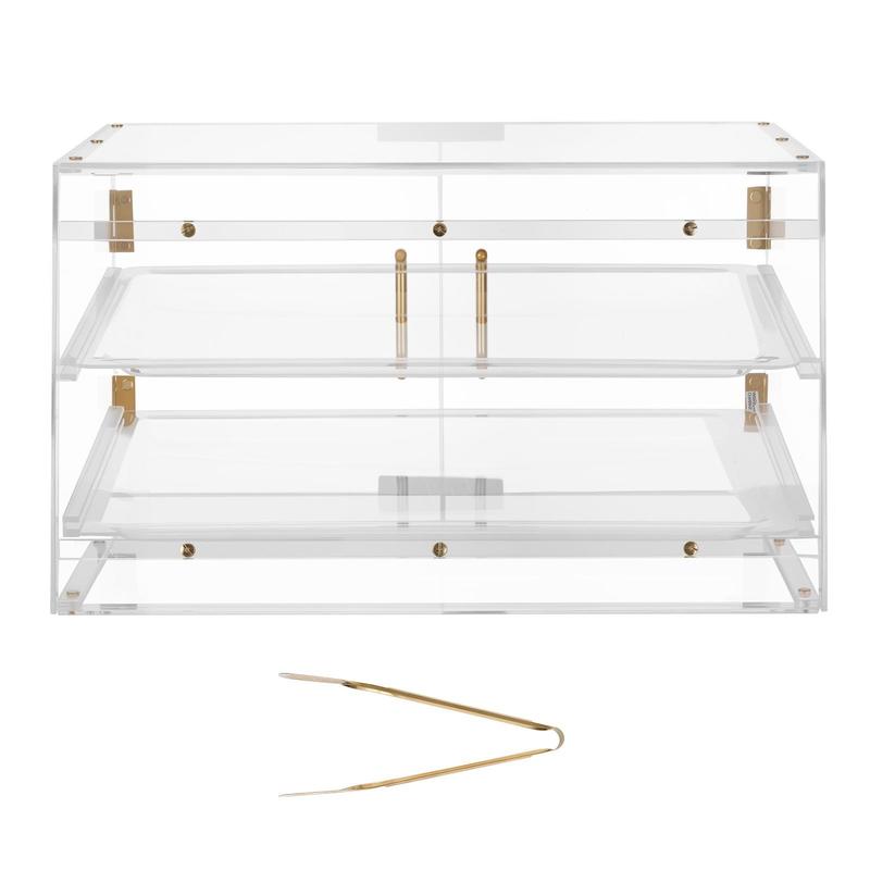 Bakery Display Case, 2-Tier Co - Kitchen Baking Cabinet reseña y precio