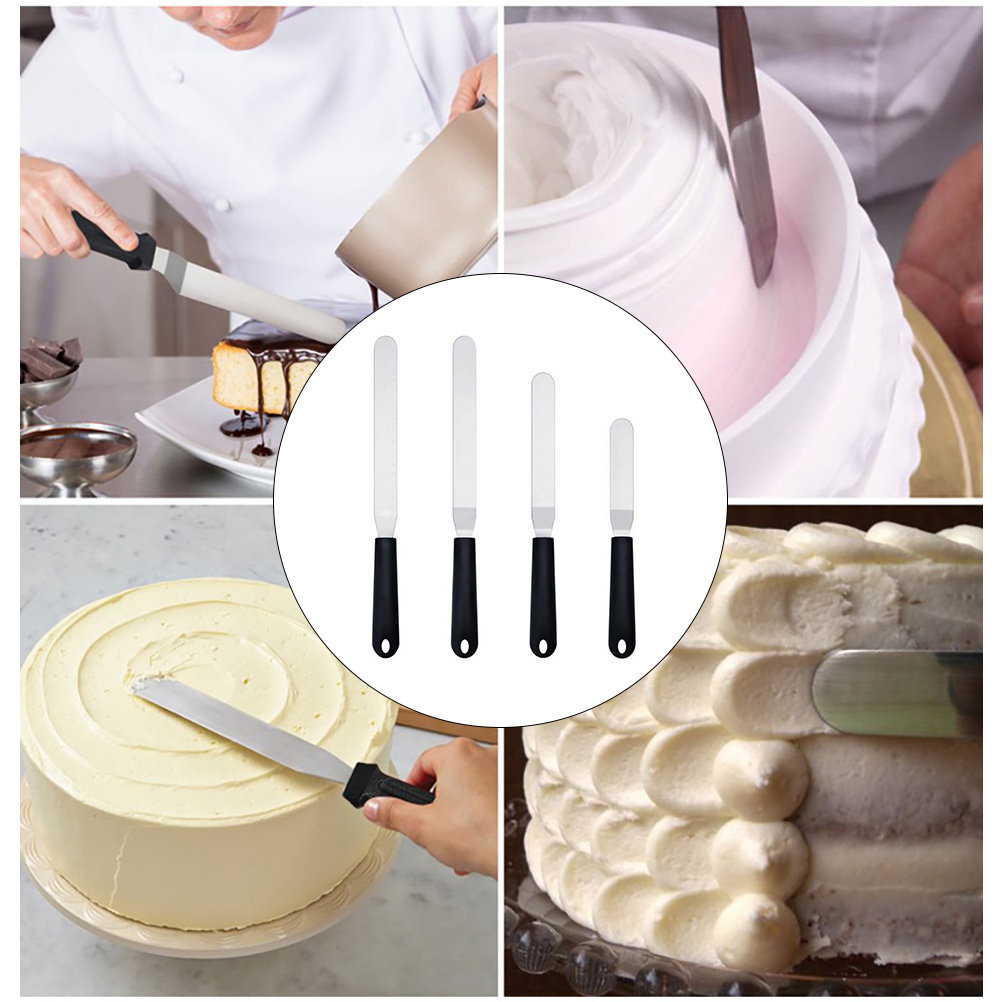 4Pcs Icing Spatula Set Plastic - Kitchen Baking Gadgets reseña y precio