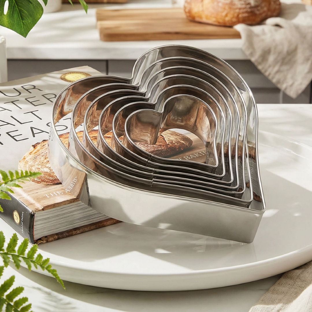 Stainless Steel Heart Cookie C - Kitchen And Baking Equipment reseña y precio