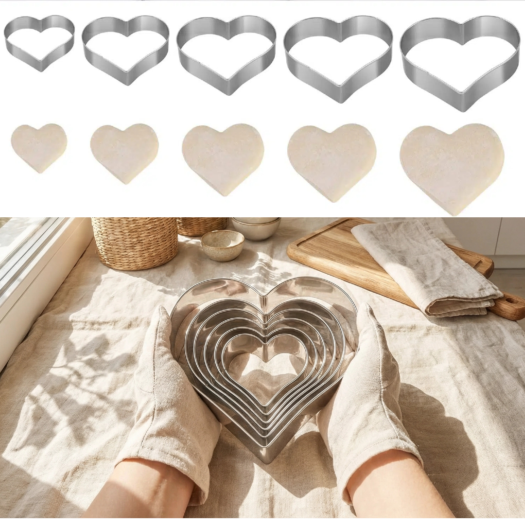Stainless Steel Heart Cookie C - Kitchen And Baking Equipment reseña y precio