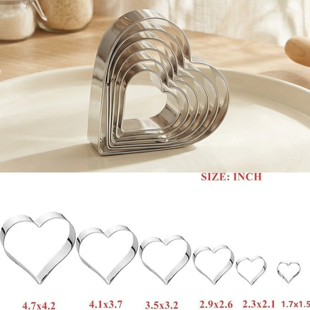 Stainless Steel Heart Cookie C - Kitchen And Baking Equipment reseña y precio