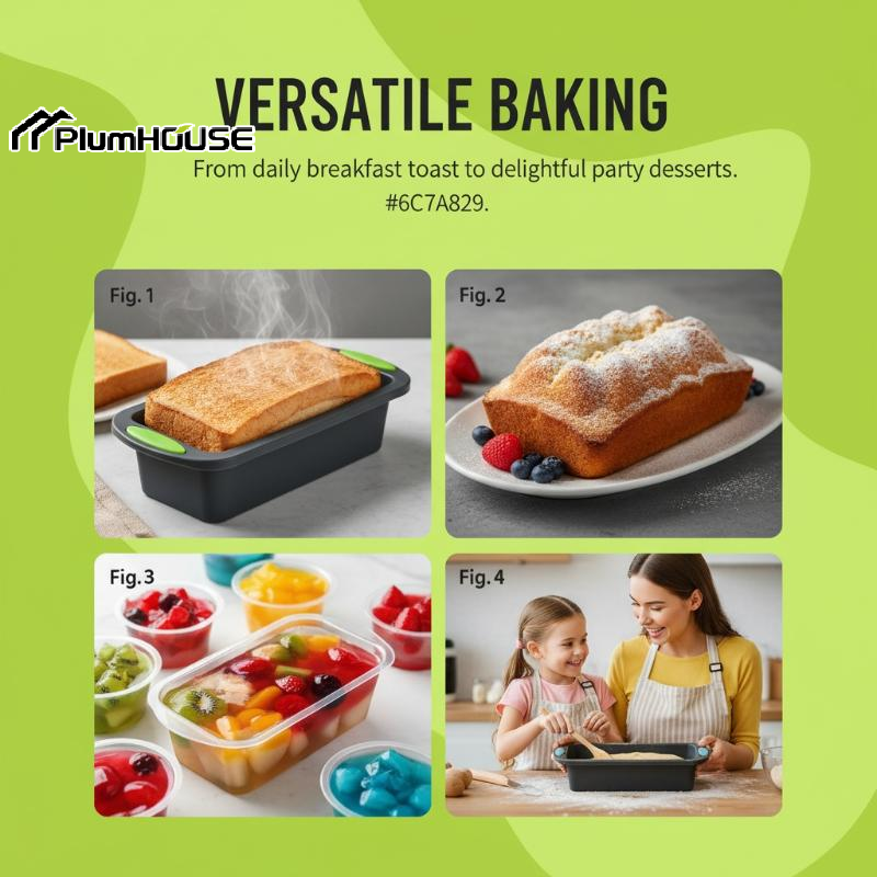 1pc Silicone Rectangular Bakin - Kitchen Essentials Baking Tray reseña y precio