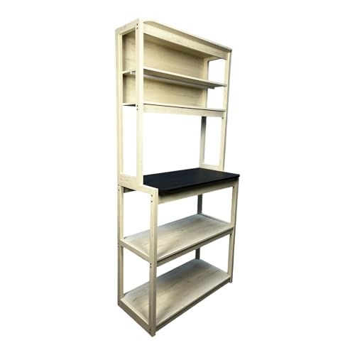 5-Tier White Wood-Style Kitche - Kitchen Baker reseña y precio