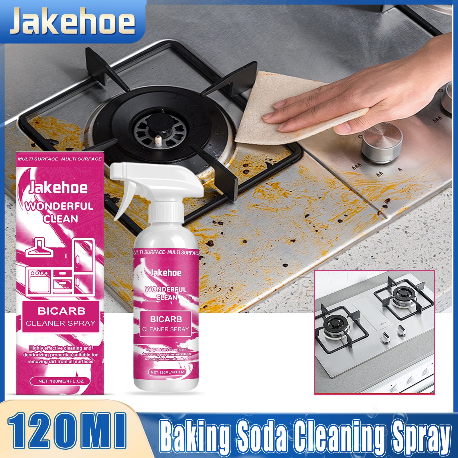 Baking Soda Heavy-Duty Grease  - Kitchen Cleaner With Baking Soda reseña y precio