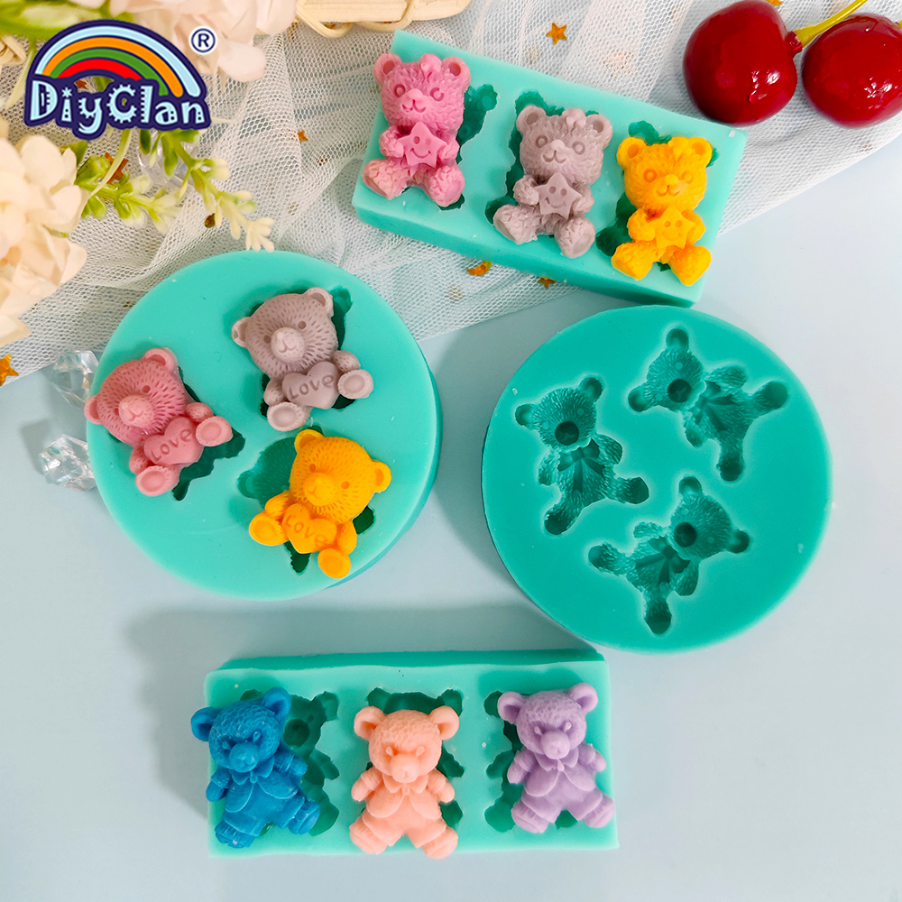Cute Mini Bear Silicone Mold F - Kitchen Baking Gadgets reseña y precio