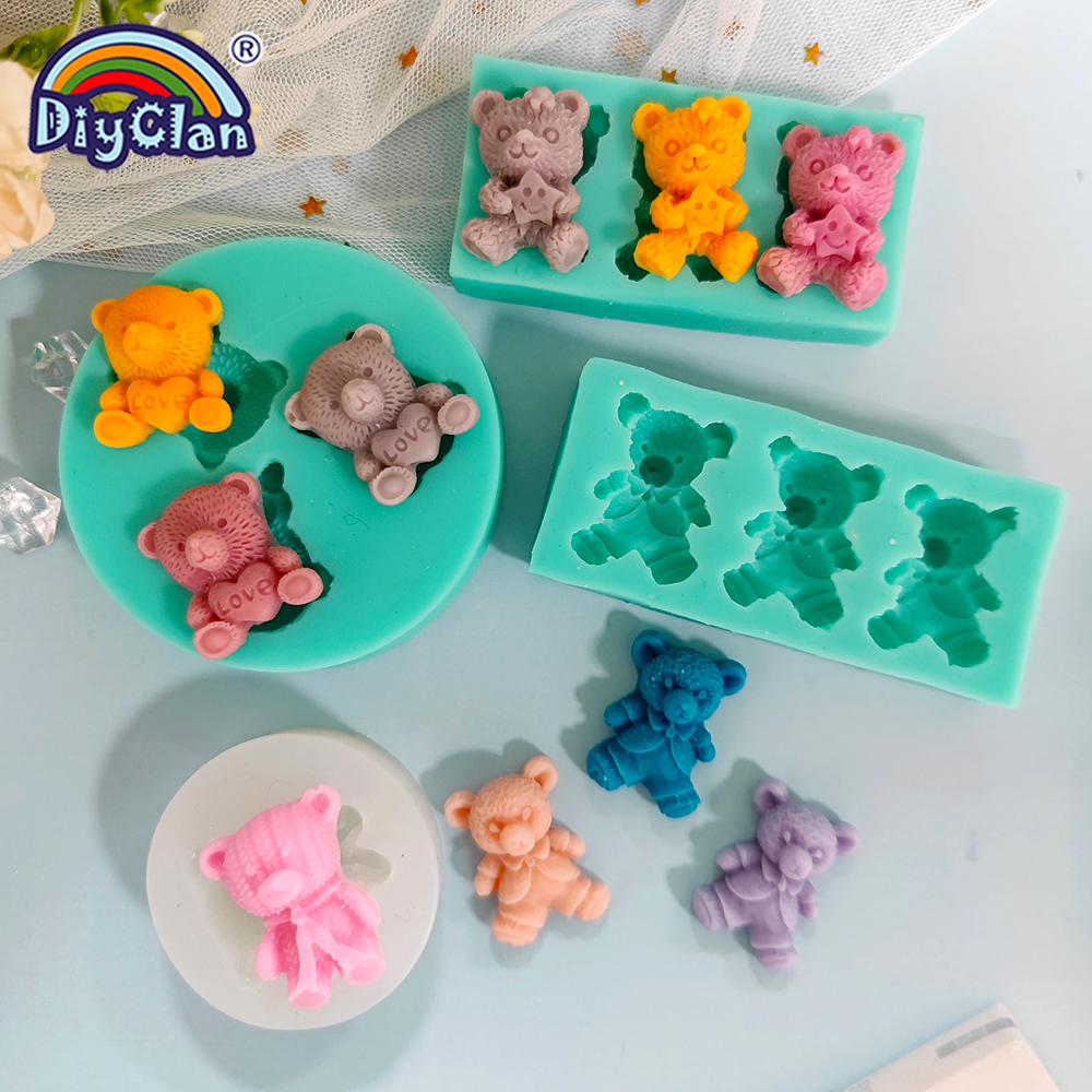 Cute Mini Bear Silicone Mold F - Kitchen Baking Gadgets reseña y precio