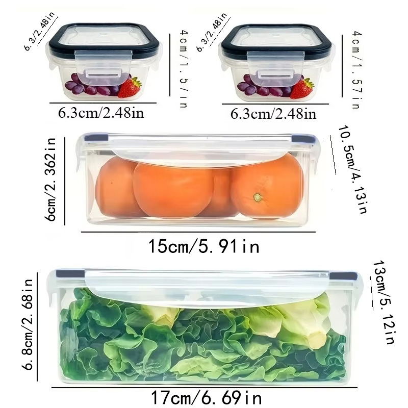 8Pcs Set Includes 4 Containers - Kitchen Baking Tray Storage reseña y precio