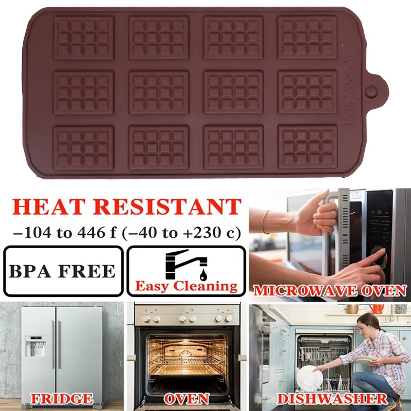 Silicone Chocolate Mold 12 Eve - Kitchen Baking Molds reseña y precio