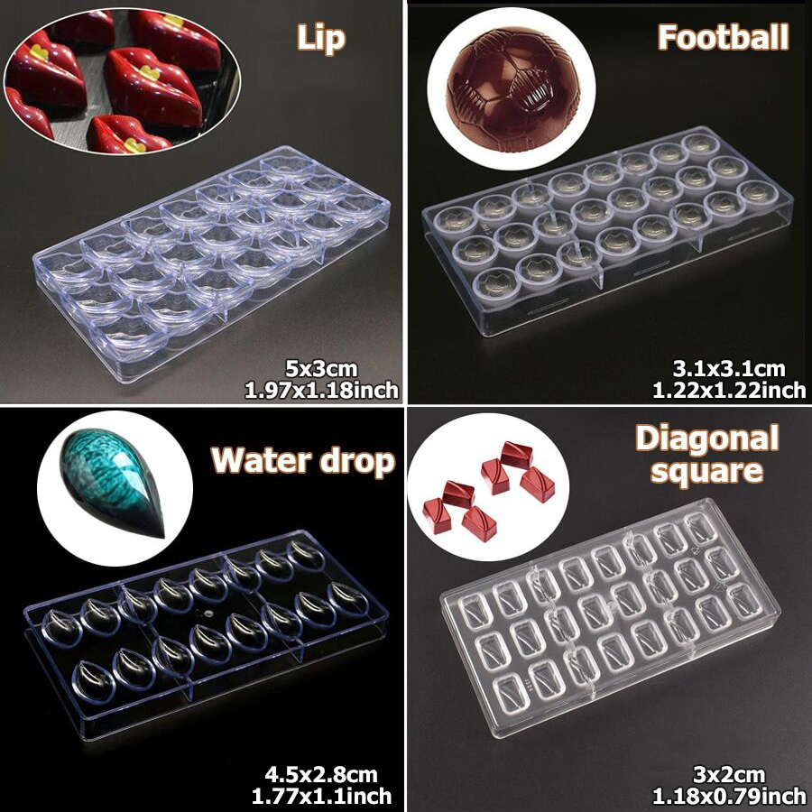 24 Styles Available Plastic Ch - Kitchen Baking Molds reseña y precio