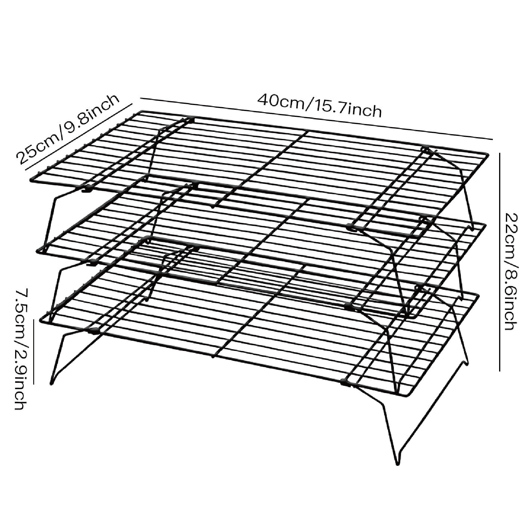 3-Tier Cooling Racks, Stackabl - Kitchen And Baking Equipment reseña y precio