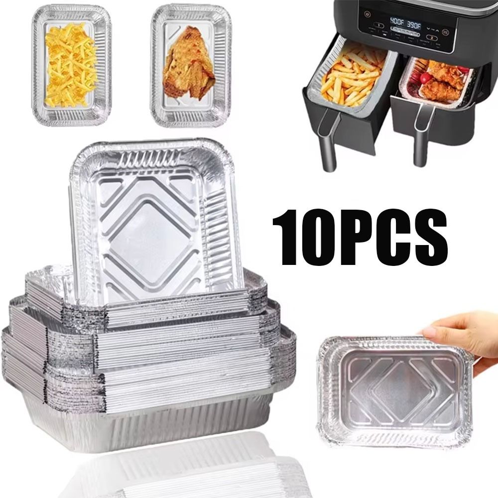 10PCS Disposable Aluminum Foil - Kitchen Baking Tray Storage reseña y precio