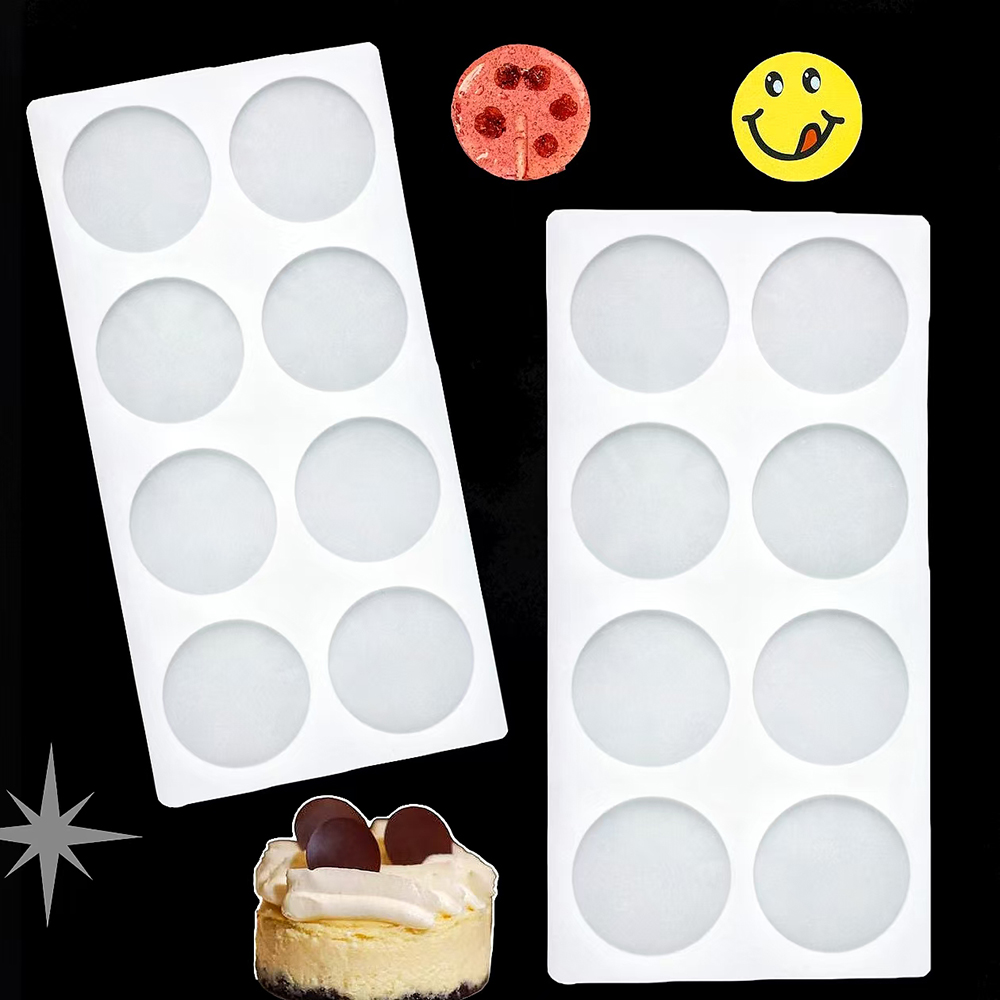 8-cavity cylindrical sugar fli - Kitchen Baking Molds reseña y precio